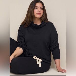 Torrid Dream Fleece Cowl Neck Long Sleeve Lounge Sweatshirt